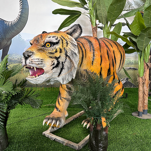 Adventure Park Animatronic Electric <span class=keywords><strong>Tiger</strong></span> Realistisches Innen modell Infrarot sensor für Einkaufs zentren Public Outdoors Metal - Product Image 2