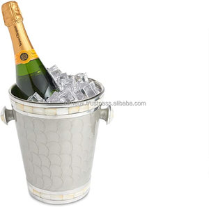 Customization Modernist Stainless Steel <b>Beer</b> Bucket, Champagne Chiller or Wine Cooler Bar ware Utensils And Decor - Product Image 3