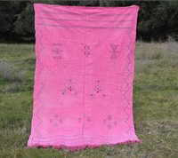 Bubblegum Rose Marocain Amazigh Sabra Cactus Tapis Décor À La Maison Tapis Tufté À La Main OEM