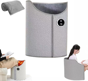 Leg Warmer Under <b>Desk</b> <b>Electric</b> Foot Warmer Heated Foot Heater for Office and Home Foldable Portable Leg Heater with Soft Blanket - Product Image 1