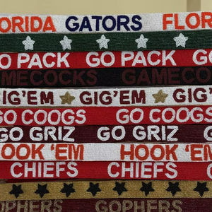 Sangle de sac à main personnalisée blanche perlée des Houston Astros, faite à la main, avec accessoire sac transparent et thème Jour de Match, pour filles et usage quotidien - Product Image 1