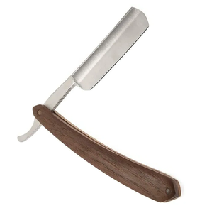 Wholesale Best Quality Stainless Steel <b>Straight</b> Razors Custom Logo Shaving Barbers' Razor for Body Bikini Salons Top Salon - Product Image 1