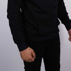 Vente en Gros Personnaliser Haute Qualité 100% Pur Coton 430gsm Solide Respirant Avant Arrière Sérigraphié Pull Poche Kangourou - Product Image 5