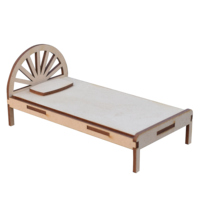 Juego de Muebles de Madera en Miniatura Vintage para Decoración de Juguetes DIY, Unisex, Edades 2-7 Años