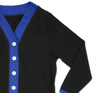 Cárdigans de Cachemira Tejidos con Logotipo Personalizado para Otoño Invierno, Estilo Universitario Bordado con Patrón a Cuadros, Ropa Casual de Lana OEM - Product Image 3