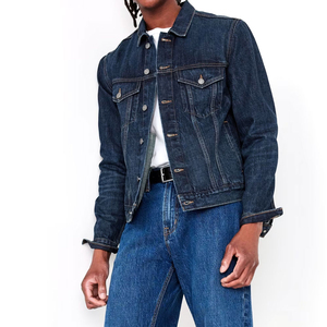 Vestes en jean d'hiver, manteaux en denim chauds, vêtements de cow-boy, doublure en polaire plus épaisse, veste en denim pour hommes - Product Image 1