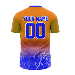 Meilleure vente ensemble d'uniformes de football personnalisés à col rond pour adultes coupe automatisée maillot de football hauts unis chemises pour vêtements de sport - Product Image 4