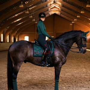 Top absorbente elegante transpirable ligero tendencia ecuestre humedad tela elástica camisa de equitación tops atléticos - Product Image 2