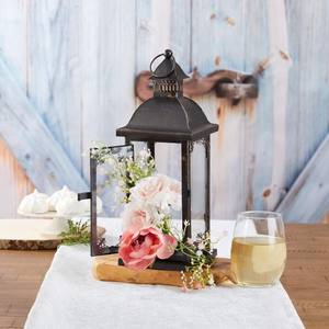 Linterna de Metal adornado negro antiguo, pieza central, decoración de boda, decoración de mesa, mesa colgante decorativa de estilo Vintage - Product Image 2