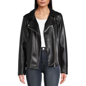 Concevez vos propres vestes en cuir à la mode Veste en cuir véritable de haute qualité pour femmes au meilleur prix Veste en cuir à manches longues - Product Image 1