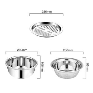 Rallador Rebanador Picador de cocina de acero inoxidable Rallador versátil Premium para queso Verduras Jengibre - Product Image 3