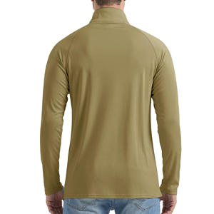 Chemises de soleil pour hommes de haute qualité 1/4 Zip à manches longues SPF Protection UV léger séchage rapide quart Zip chemises de Golf 2025 - Product Image 3