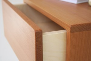 High Quality Custom Wood <b>Bedside</b> Table Hanging Wall-Mounted Mango Nightstand Home Furniture - Product Image 3