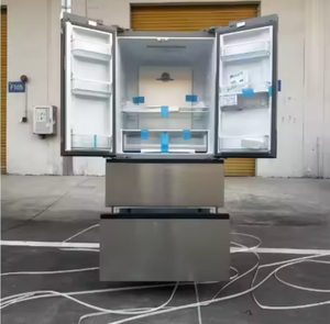 Refrigerador de Doble Puerta Francés de Gran Capacidad, 628L, Plateado, Sin Escarcha, con Inversor Inteligente, Acero Inoxidable, Eléctrico, para el Hogar - Product Image 2