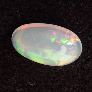 Opale éthiopienne naturelle 24x13mm cabochon ovale 15.4 cds cabine opale véritable pour bijoux plein de feu oblong blanc opale pierres précieuses cabine - Product Image 2