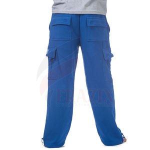 Pantalon Cargo avec poches et taille élastique, salopette ample, pantalon Hip Hop, vente en gros, Logo personnalisé, pantalon Streetwear pour hommes, unisexe - Product Image 3