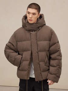 Veste matelassée d'hiver personnalisée de haute qualité pour HOMMES Veste en duvet coupe-vent et imperméable Veste en coton Hip Hop chaude à la mode - Product Image 4
