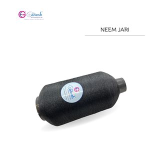 Hilo de bordado negro 180D Neem Jari metálico Flora Jari poliéster Lurex de alta tenacidad para tejer a mano - Product Image 2