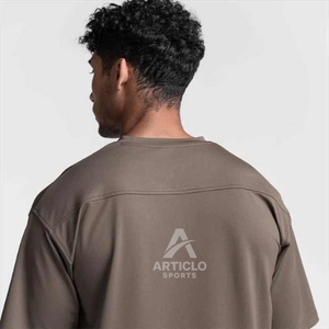 Última moda camiseta de peso pesado de gran tamaño ropa de calle personalizada tendencia nueva llegada hombro caído camiseta de gran tamaño Vintage - Product Image 6