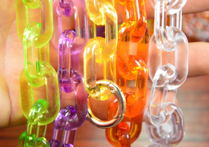 Décoration murale en chaîne à maillons faite à la main personnalisée, objet en résine, décoration de pièce, articles les plus adorables, acrylique par Decor World Expo - Product Image 6