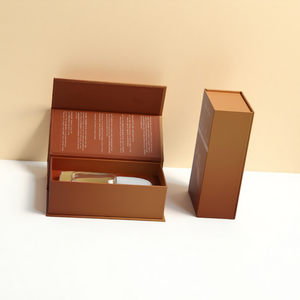 Hộp đựng nước hoa cao cấp bằng bìa cứng màu vàng, thiết kế tùy chỉnh, lớp phủ mờ, có lớp lót EVA, đóng từ tính. - Product Image 6