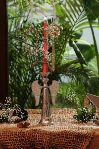 Bougeoir en métal de haute qualité avec support de style moderne à finition lisse pour la décoration intérieure, la chambre à coucher, le centre de table et le coin détente - Product Image 2