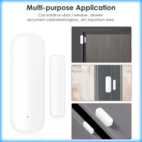 Detector Magnético Inalámbrico para Puertas y Ventanas, Control por Voz con Alexa/Google Home, Control por Aplicación Wi-Fi, Sin Hub/Sin Cámara, para Garaje/Hotel