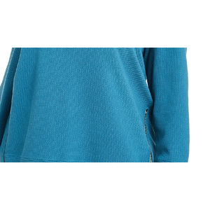 Felpa con Cappuccio Ideology da Donna Taglia XX-Large Blu Scuro con Zip Laterale in Tessuto Terry Lavorato a Maglia per la Stagione Autunnale - Product Image 3