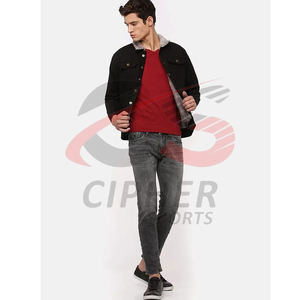 Chaquetas y abrigos de mezclilla para hombre Estilo clásico con lavado desteñido Perfecto para capas y salidas casuales Chaqueta para hombre - Product Image 5