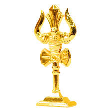 Latón Om Trishool Trishul redondo Art Deco diseño Industrial boda hogar Pooja templo decoración colgante - Product Image 6