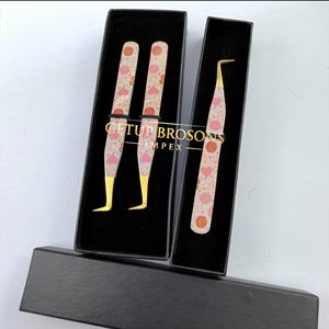 Las mejores pinzas para pestañas GETUP BROSONS IMPEX de 90 grados, diseño de muñecas Brat, de acero inoxidable recubierto de papel, con ángulo de 45 grados - Product Image 5