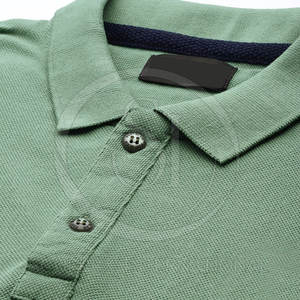 Vente en gros de t-shirts polo de taille plus quantité minimale de commande pour hommes design à motif uni respirant excellent prix - Product Image 5