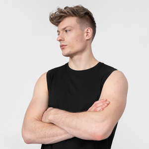 Camiseta sin Mangas Personalizada para Hombre, Tejida y Bordada, Transpirable, Informal, para Gimnasio y Fitness, a un Precio Razonable - Product Image 3