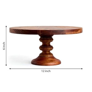 แท่นวางเค้กไม้กระถินเทศงานฝีมือคุณภาพพรีเมียม ดีไซน์ทันสมัย เหมาะสำหรับงานแต่งงาน งานน้ำชา และงานเลี้ยงสุดหรู - Product Image 5