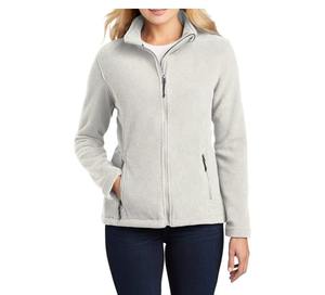 Offres Spéciales femmes polaire pleine fermeture éclair pull sweat femmes blanc surdimensionné à manches longues sweat à capuche - Product Image 3