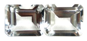 100% Topacio blanco Natural suelto precioso curación piedra preciosa fábrica directa Esmeralda en forma de corte facetado gemas para la fabricación de joyas OEM - Product Image 3