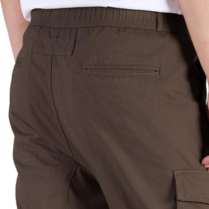 Pantalon Cargo décontracté en polyester pour hommes respirant en tricot de poids moyen confortable pantalon en toile brodé anti-rides - Product Image 4