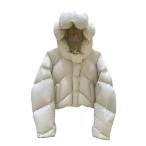 Nueva chaqueta de mujer recortada con capucha engrosada suelta chaqueta acolchada adelgazante - Product Image 2