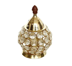 เสาดอกบัวทองทอง Jyoti Diya ในทองเหลืองสัญลักษณ์แสดงศาสนาสำหรับ pooja ในราคาขายส่งตรงจากโรงงาน - Product Image 3