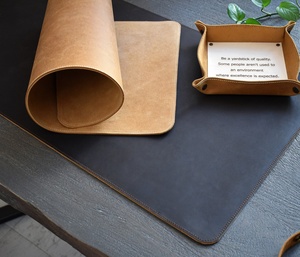 Custom Size Genuine Leather <b>Desk</b> Mat 5mm Thickness Personalized <b>Office</b> <b>Accessories</b> for Writing LDP-0029 Workspace - Product Image 6