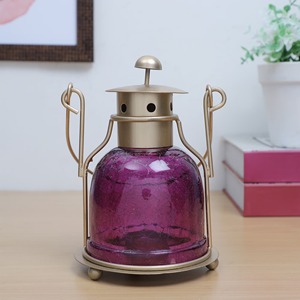 Candelabro decorativo de vidrio con farol de mesa de Metal de hierro y tarro para el hogar, restaurante, Hotel o fiesta para decoración navideña - Product Image 2