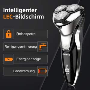 Afeitadora Eléctrica Recargable para Hombre, Recortadora de Precisión, Uso en Seco/Húmedo, Batería de Larga Duración, Cabezales Rotatorios para el Cuerpo - IPX7 - Product Image 5