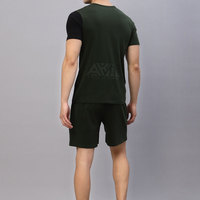 Ensemble T-shirt et short décontracté en coton pour homme, coupe classique, hiver, uni, écologique, manches courtes, en vente en ligne