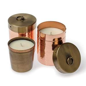 Frascos de metal cepillado de primera calidad diseñados para creaciones de cera con aromas intensos, que aportan un estilo de lujo para espacios decorativos. - Product Image 2