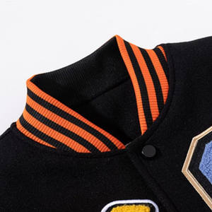 2025 Varsity chaqueta de béisbol para hombres logotipo personalizable bordado cuello tejido Letterman chaquetas - Product Image 3