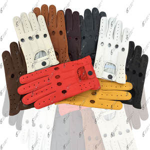 For Men's Winter Black Leather Safety <b>Gloves</b> Breathable <b>Touchscreen</b> Wrist-Length for Outdoor Sports Travel Cycling - Product Image 4