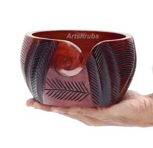 Handcrafted Wooden <b>Yarn</b> Bowl Rustic Knitting Bowl For Craft Lovers On Bulk Price By India Exporter <b>Yarn</b> Bowl - Product Image 3