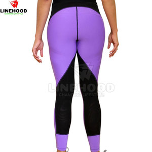 Pantalones de Yoga de cintura media de alta calidad para mujer superventas conjunto de Yoga de patrón sólido con cierre de cintura elástica disponibilidad al por mayor - Product Image 4