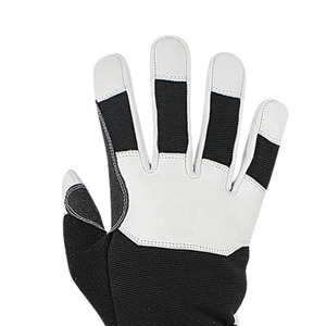 Guantes de trabajo generales Guantes mecánicos de piel de cabra antideslizantes y antiimpactos para jardinería y montaje industrial Guantes cómodos - Product Image 3