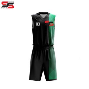 Nuevo diseño personalizado Oem diseño de baloncesto estampado corto en blanco Jersey desgaste Reversible uniforme de baloncesto universitario para hombres - Product Image 3